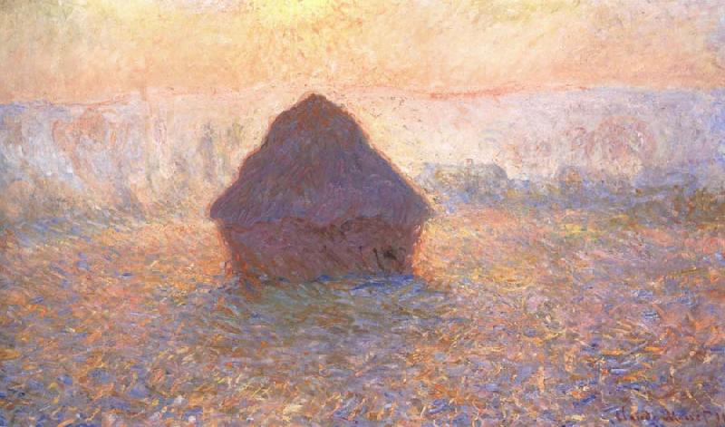 Claude Monet Grainstack,Sun in the Mist china oil painting image